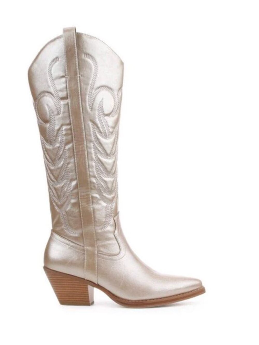 Coconuts by Matisse Dixie Western Cowboy Boots Champagne Color NWT